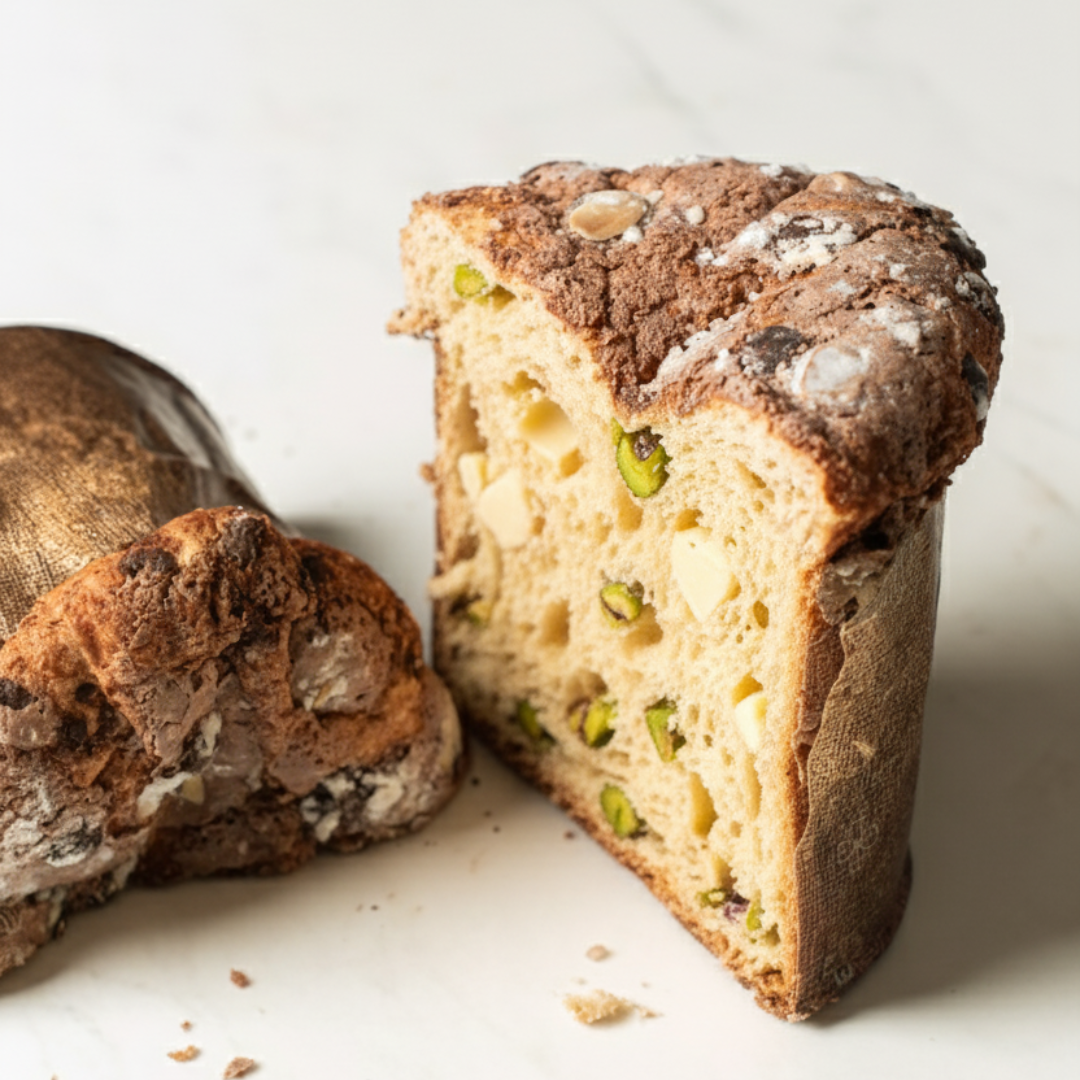 Panettone Chocolate Blanco y Pistacho