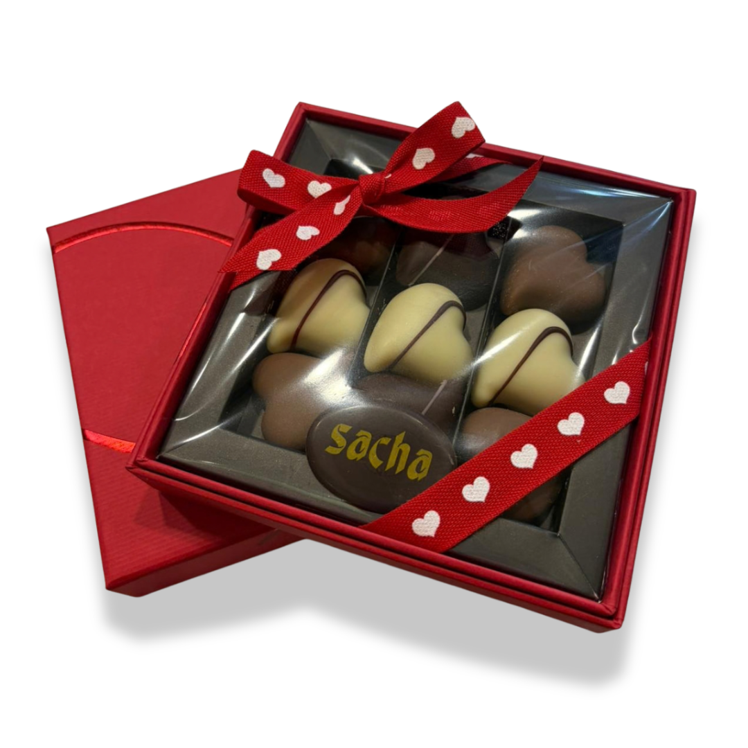 Caja Bombones Chocolate Corazón